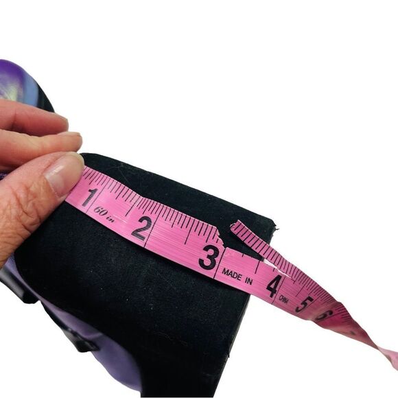 Purple Metallic Platform Ankle Boots - Size 6 - Picture 14 of 16